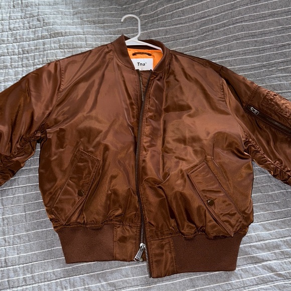 TNA Jackets & Coats Aritzia Tna Tahoe Bomber Jacket Poshmark